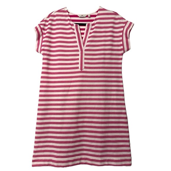Vineyard Vines Pink & White Striped Surfside Shep Dress – Size M - Picture 2 of 9